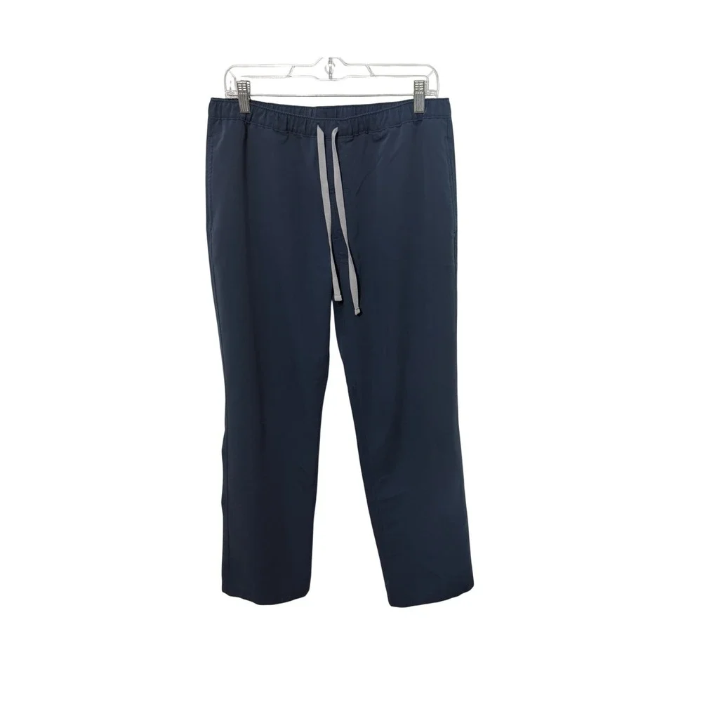 Figs Scrub Pants Mens Large Navy Blue Technical Collection 1000205 Drawstring